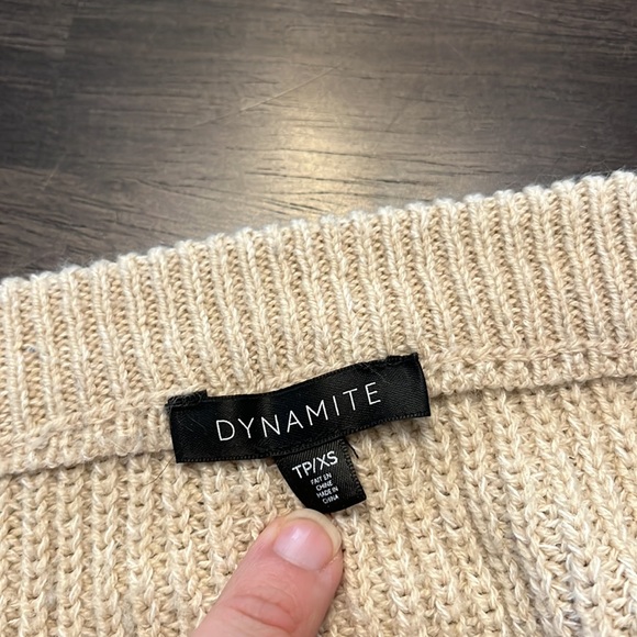 Dynamite Cream Knitted Sweater size XS - Picture 3 of 3